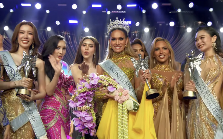 Minh Anh trượt top 6, người đẹp Mỹ đăng quang Hoa hậu Chuyển giới Quốc tế