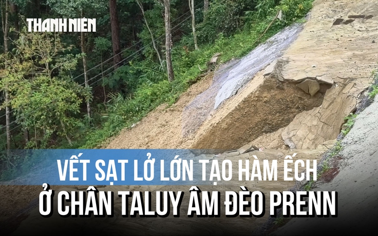 Đoạn taluy đèo Prenn từng khắc phục cuối năm 2025 bất ngờ sạt lở trở lại
