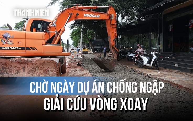 Nhiều năm sống chung với ngập, người dân Bình Phước chờ ngày 'giải cứu' vòng xoay Hùng Vương