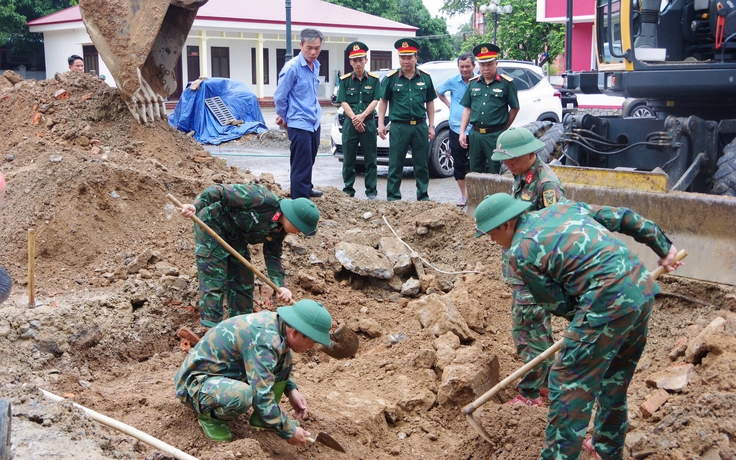 Thi công công trình ở Thành cổ Quảng Trị, phát hiện 6 hài cốt liệt sĩ