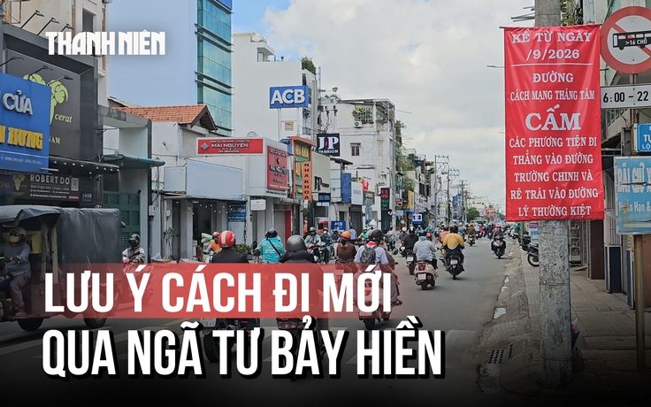 Qua ngã tư Bảy Hiền cần lưu ý: Từ đường Trường Chinh cũng không được đi thẳng
