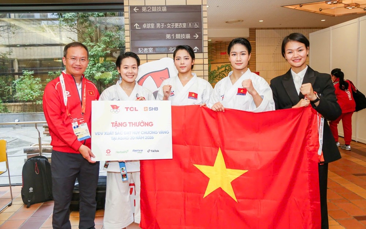 Bộ trưởng Lâm Thị Phương Thanh chỉ đạo thưởng nóng 200 triệu đồng cho kata nữ Việt Nam giành HCV ASIAD