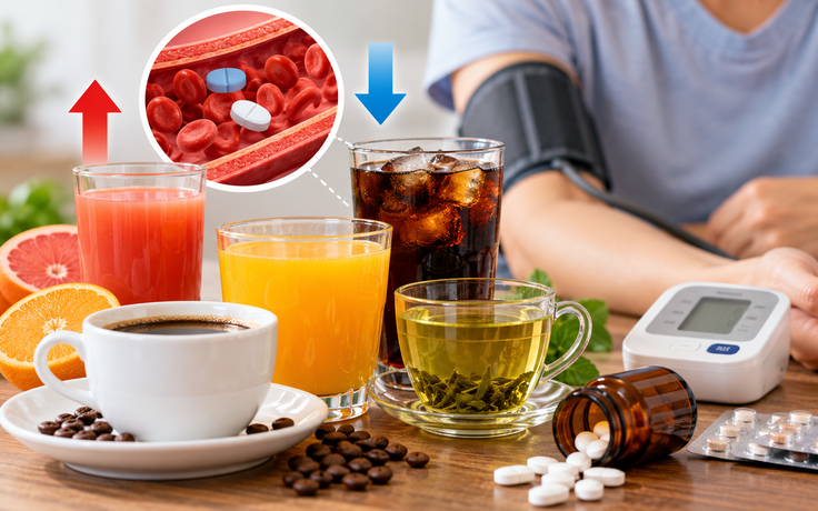 Đang uống thuốc huyết áp: 5 đồ uống cần đặc biệt lưu ý Đang uống thuốc huyết áp: 5 đồ uống cần đặc biệt lưu ý