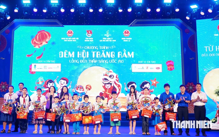 Mùa trung thu 'ấm áp, đặc sắc' dành cho thiếu nhi Quảng Ngãi