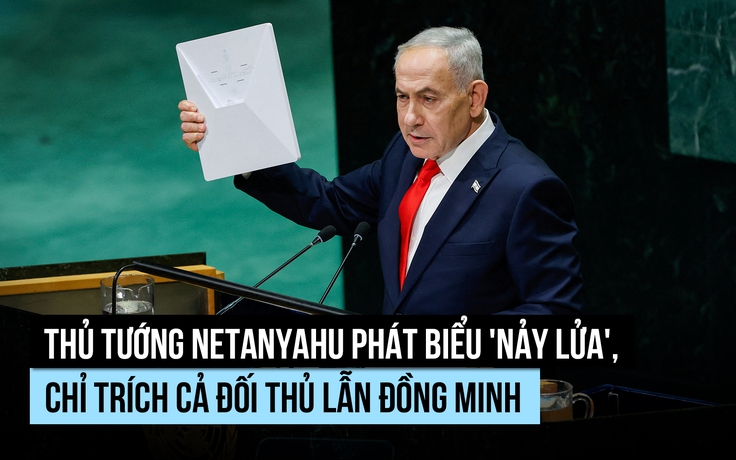 Thủ tướng Israel công kích cả địch thủ lẫn đồng minh tại kỳ họp Liên Hiệp Quốc