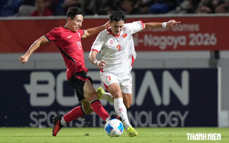 Bóng đá nam ASIAD 2026, U.23 Việt Nam 0-2 U.23 Hàn Quốc: Kim Ji-soo nâng tỷ số