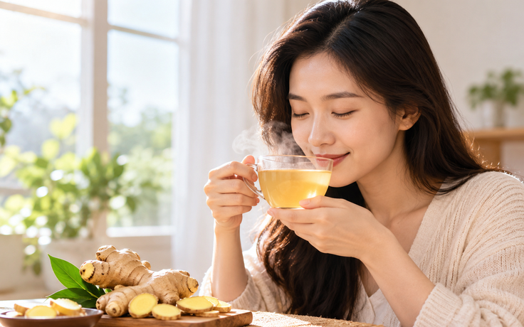 Uống trà gừng sáng, đường huyết thay đổi thế nào?