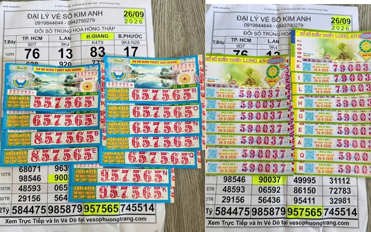 4 người cùng trúng hơn 4,4 tỉ xổ số miền Nam nhờ 9 tờ vé
