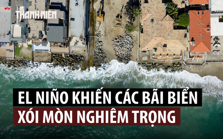 California lo bờ biển xói mòn mạnh hơn vì El Niño