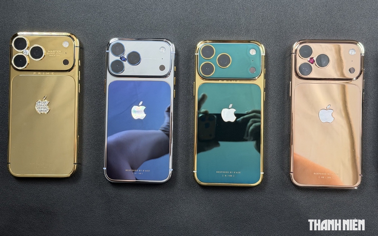 iPhone 18 Pro Max mạ vàng, đính kim cương giá hơn 200 triệu đồng tại Việt Nam