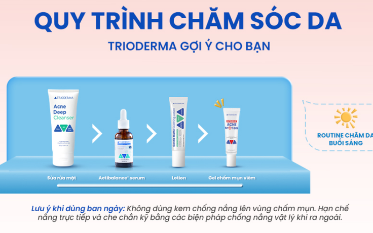 Cách sử dụng kem chấm mụn viêm Trioderma Intensive Acne Spot Gel hiệu quả ngay lần đầu