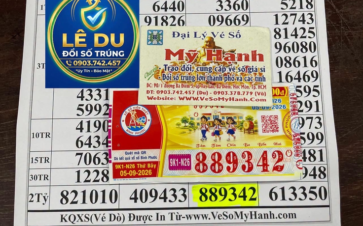 Mua vé số khi đám cưới, trúng độc đắc 2 tỉ xổ số miền Nam