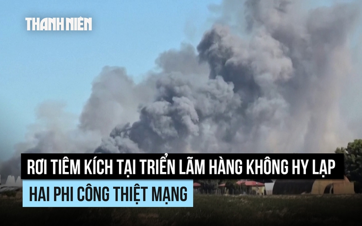 Chiến đấu cơ F-4 rơi tại triển lãm hàng không, hai phi công thiệt mạng