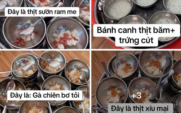 Suất ăn của trẻ bị phản ánh sơ sài, đại diện nhà trường nói gì?