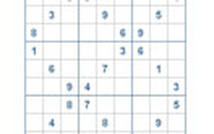 Mời các bạn thử sức với ô số Sudoku 1829 mức độ Khó