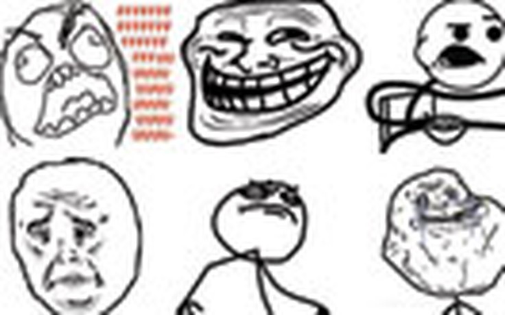 Vui, buồn, giận qua nét vẽ rage comics