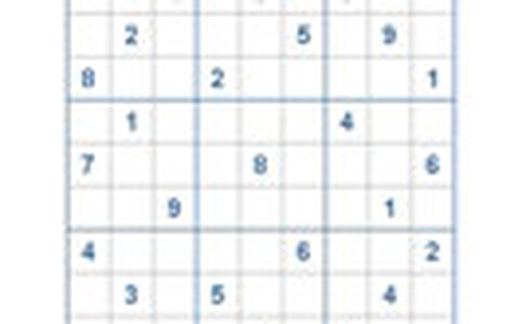 Mời các bạn thử sức với ô số Sudoku 2126 mức độ Khó