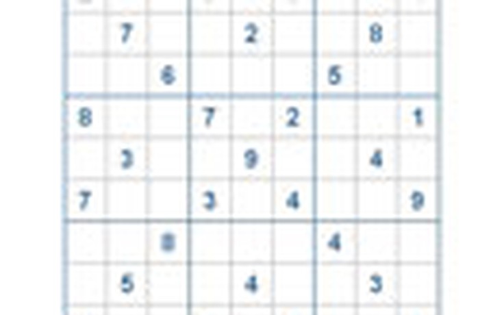 Mời các bạn thử sức với ô số Sudoku 2129 mức độ Khó