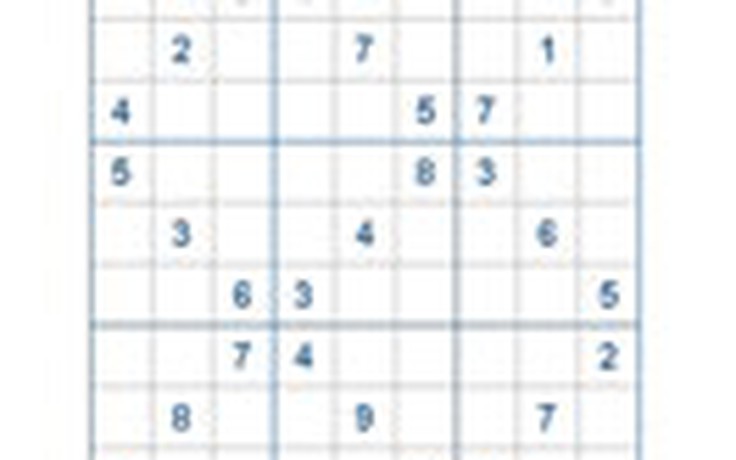 Mời các bạn thử sức với ô số Sudoku 2134 mức độ Khó
