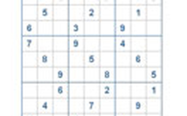 Mời các bạn thử sức với ô số Sudoku 2127 mức độ Khó