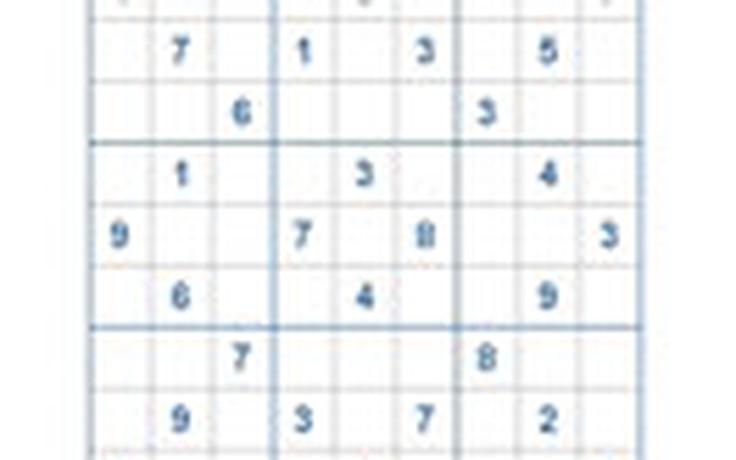 Mời các bạn thử sức với ô số Sudoku 2133 mức độ Khó