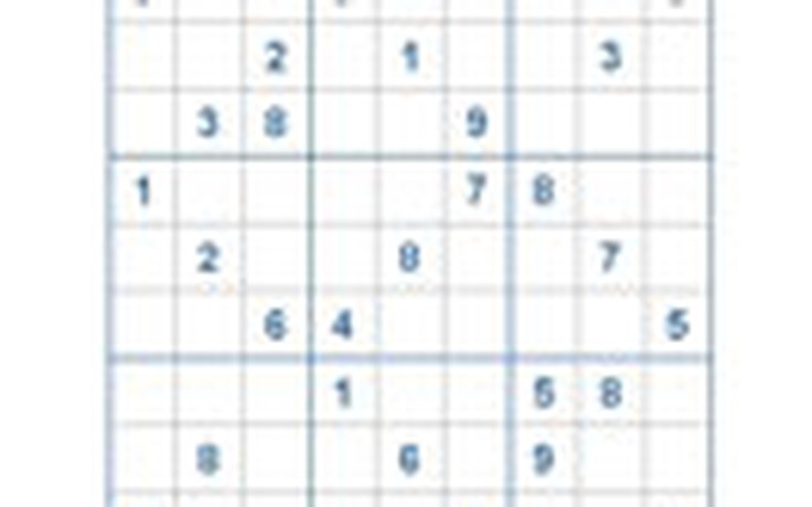 Mời các bạn thử sức với ô số Sudoku 2142 mức độ Khó