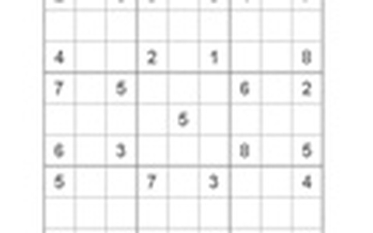 Mời các bạn thử sức với ô số Sudoku 2125 mức độ rất khó