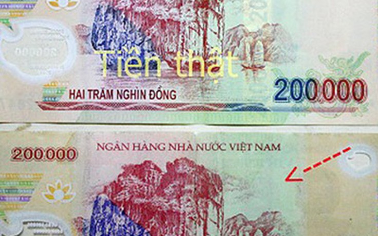 Nhận dạng tiền giả 200.000 đồng