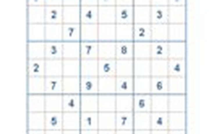 Mời các bạn thử sức với ô số Sudoku 2159 mức độ Khó