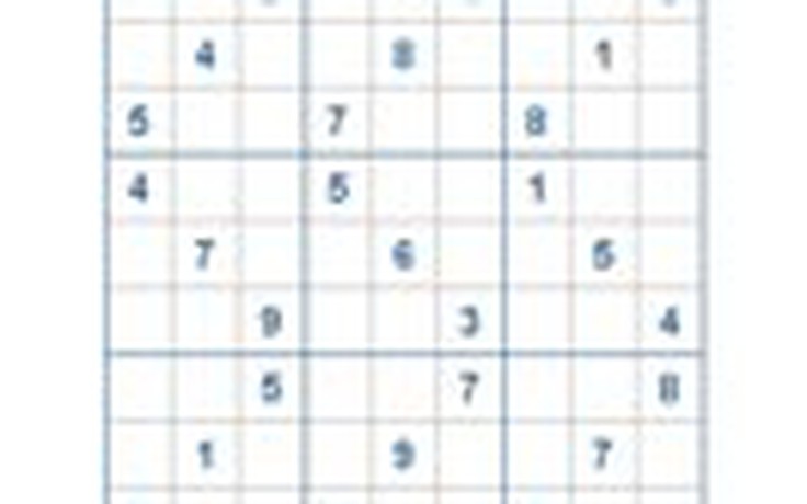 Mời các bạn thử sức với ô số Sudoku 2165 mức độ Khó