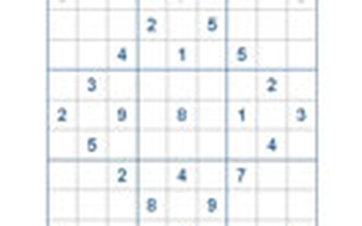 Mời các bạn thử sức với ô số Sudoku 2154 mức độ Khó