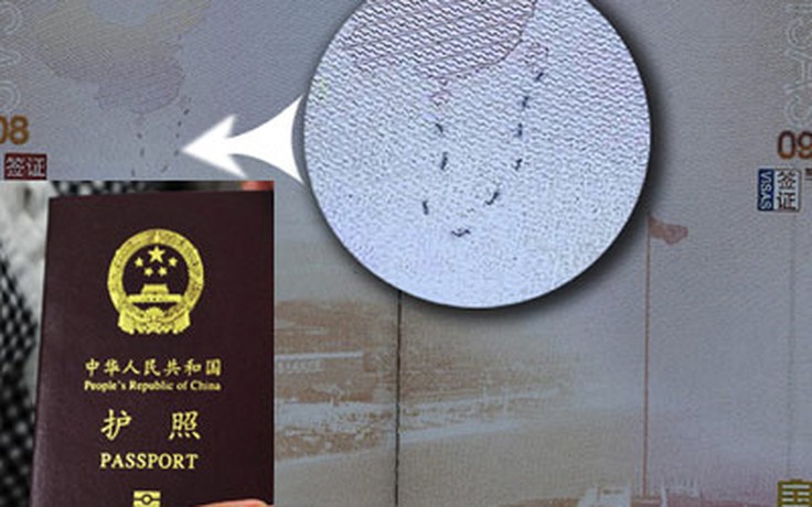 Dân Trung Quốc phản ứng “đường lưỡi bò” trên hộ chiếu