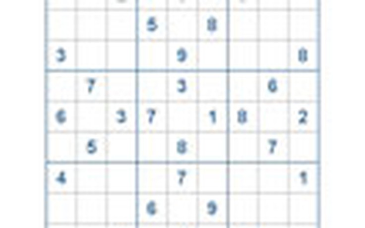 Mời các bạn thử sức với ô số Sudoku 2177 mức độ Khó