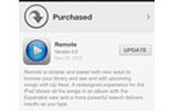 Apple nâng cấp ứng dụng Remote hỗ trợ iTunes 11