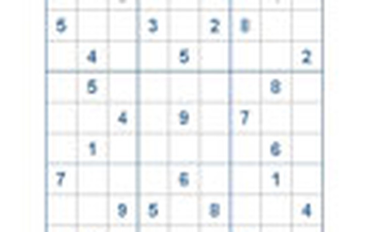 Mời các bạn thử sức với ô số Sudoku 2191 mức độ Khó