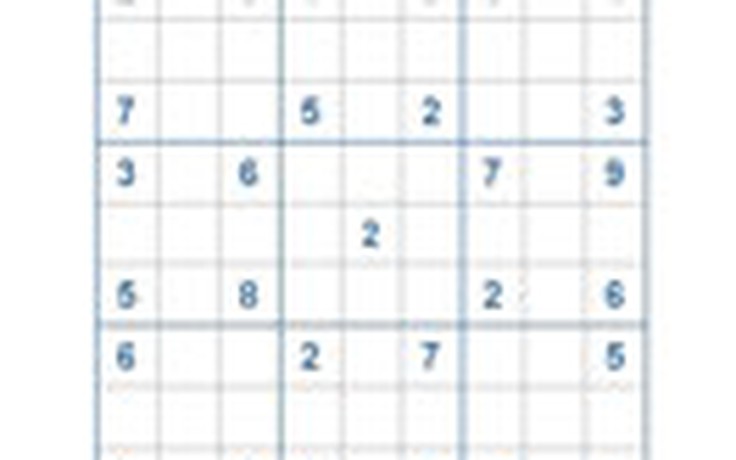 Mời các bạn thử sức với ô số Sudoku 2203 mức độ Khó