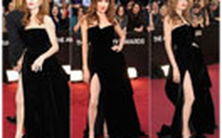 Angelina Jolie bị “ném đá” vì khoe chân thon