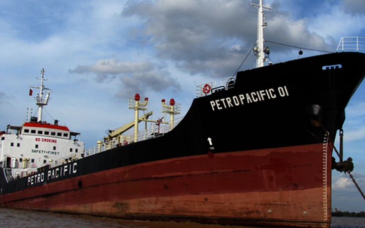 Tàu Petro Pacific 01 mắc cạn ở vùng biển Bình Thuận