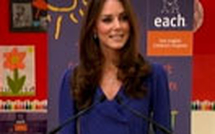 Công nương Kate lần đầu tiên phát biểu trước công chúng