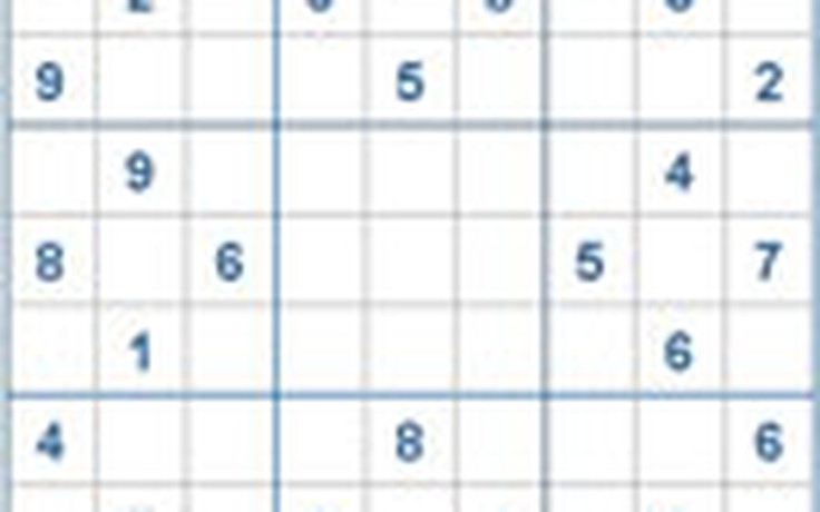 Mời các bạn thử sức với ô số Sudoku 1957 mức độ Rất Khó
