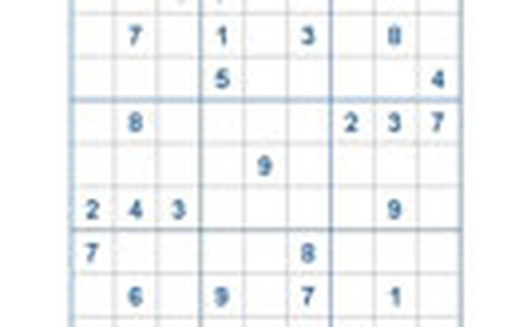 Mời các bạn thử sức với ô số Sudoku 1934 mức độ Khó