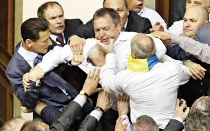 Loạn đả tại Quốc hội Ukraine