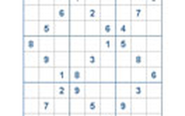 Mời các bạn thử sức với ô số Sudoku 1971 mức độ Rất khó