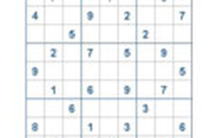 Mời các bạn thử sức với ô số Sudoku 1970 mức độ Khó