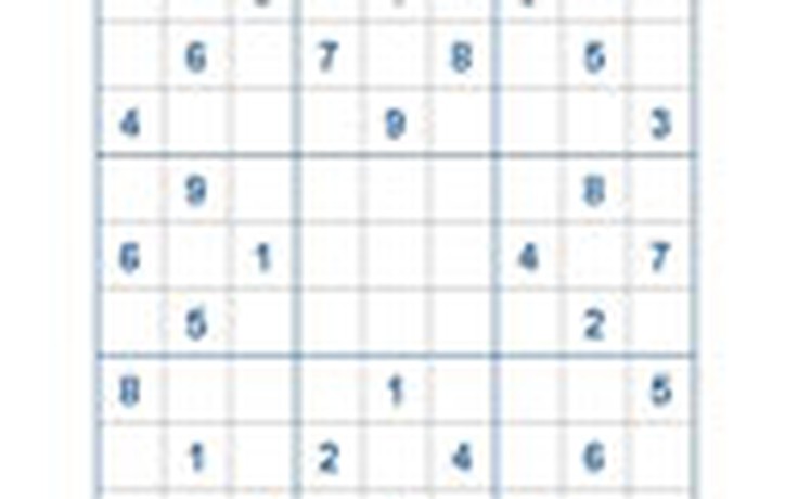 Mời các bạn thử sức với ô số Sudoku 2051 mức độ Khó