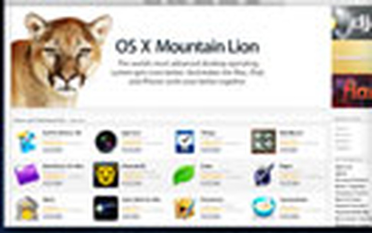 Apple "hạ sơn" Mac OS X 10.8 Mountain Lion