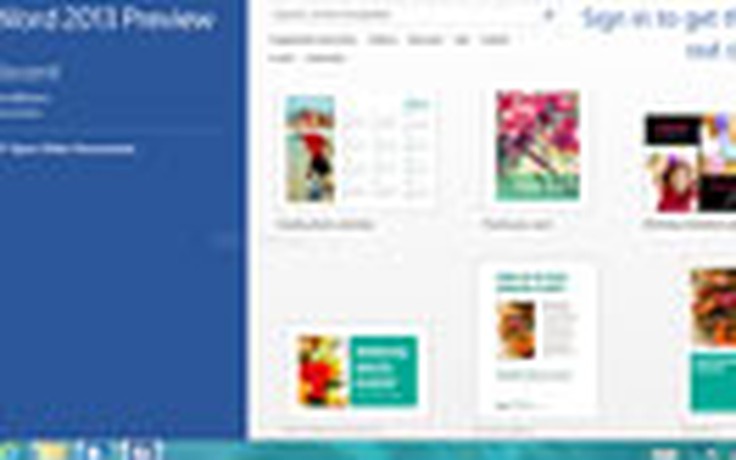 Microsoft trình làng bản Office 2013 Customer Preview