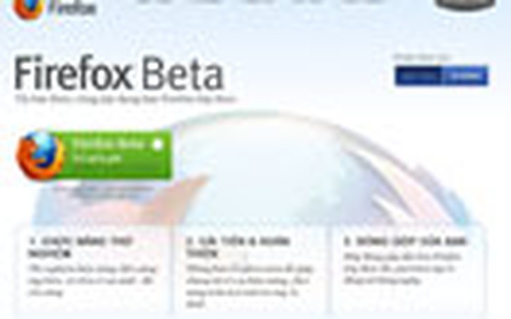 Mozilla công bố phiên bản Firefox 15 beta