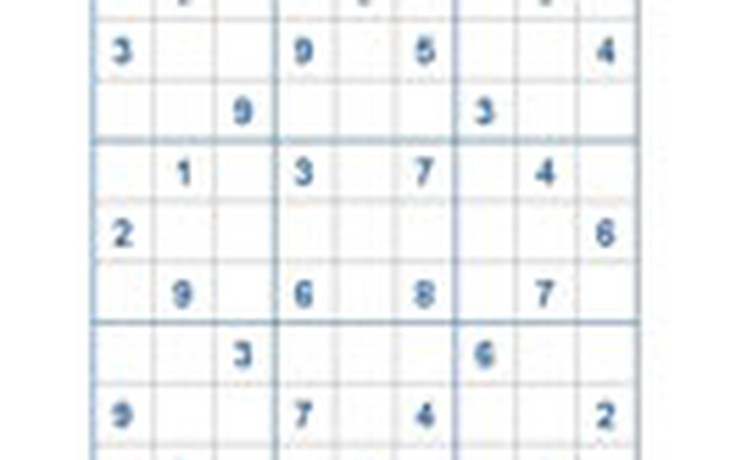 Mời các bạn thử sức với ô số Sudoku 2059 mức độ Khó