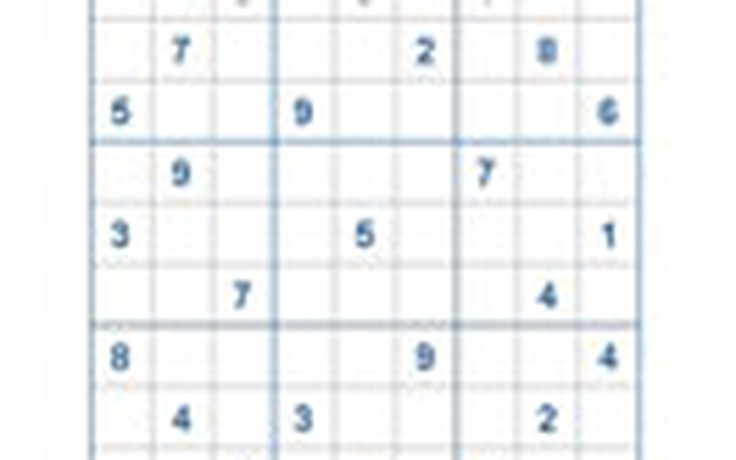 Mời các bạn thử sức với ô số Sudoku 2071 mức độ Khó